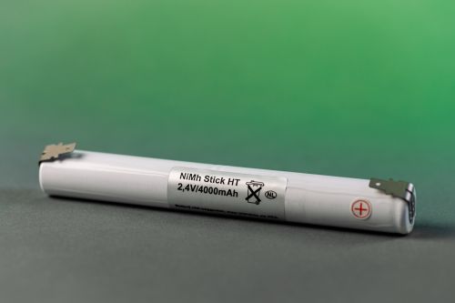 Noodverlichting accu 2.4V - 4.0 Ah NiMh Stick Noodverlichting accu 2.4V - 4.0 Ah NiMh Stick