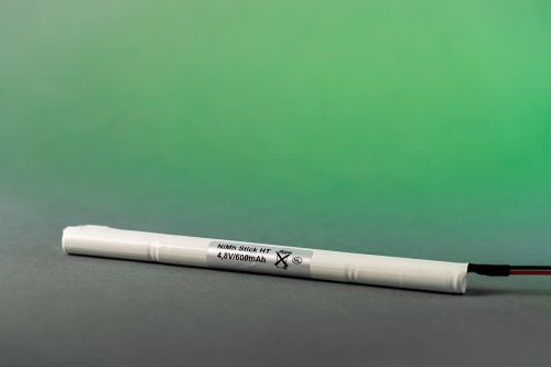 Noodverlichting accu 4.8V - 0.6 Ah NiMH Stick Noodverlichting accu 4.8V - 0.6 Ah NiMH Stick