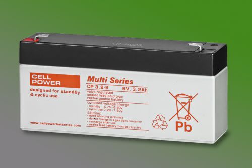 Loodaccu Cellpower 6V 3.2Ah Loodaccu Cellpower 6V 3.2Ah