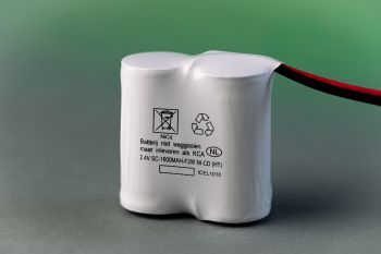 Noodverlichting accu 2.4V - 1.6 Ah NiCd SBS Noodverlichting accu 2.4V - 1.6 Ah NiCd SBS