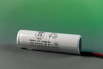 Noodverlichting accu 2.4V - 1.6 Ah NiCd Stick Noodverlichting accu 2.4V - 1.6 Ah NiCd Stick